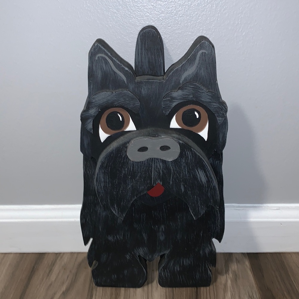 🎉HP🎉Handmade wooden dog statue